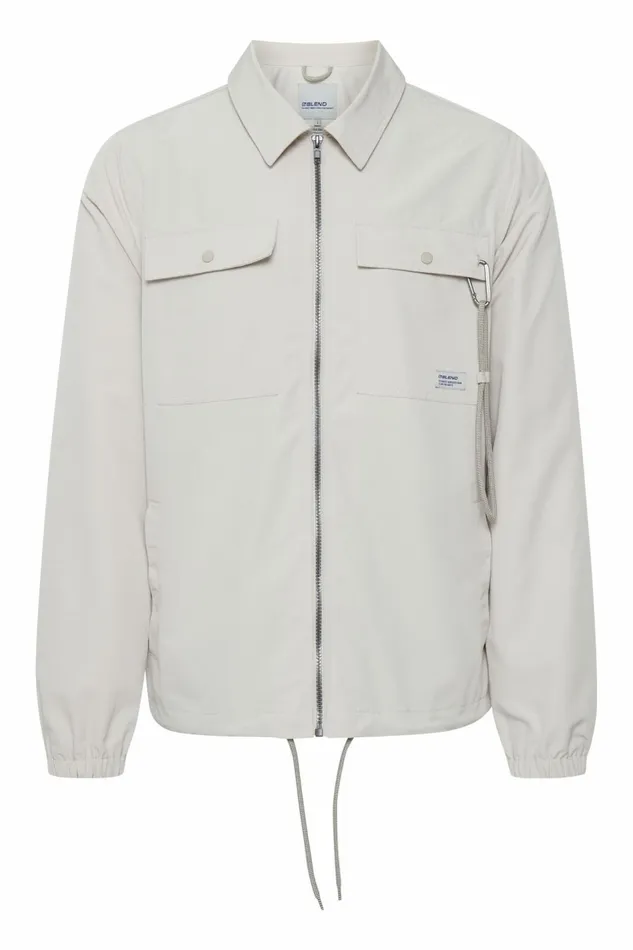 Men Blend Outerwear Outerwear Oyster Gray