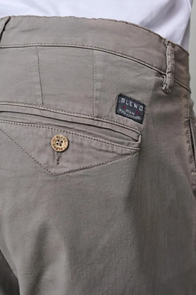 Men Blend Pants Casual Pants Granite