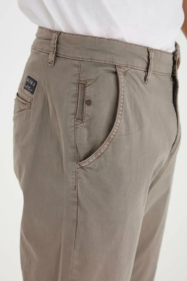 Men Blend Pants Casual Pants Granite
