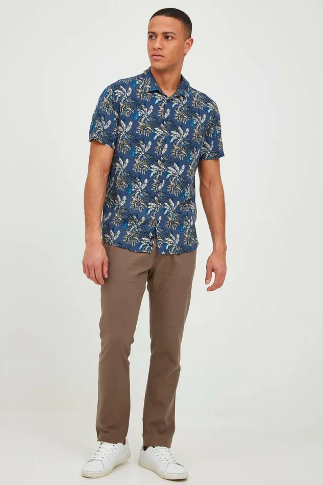 Men Blend Pants Casual Pants Shitake