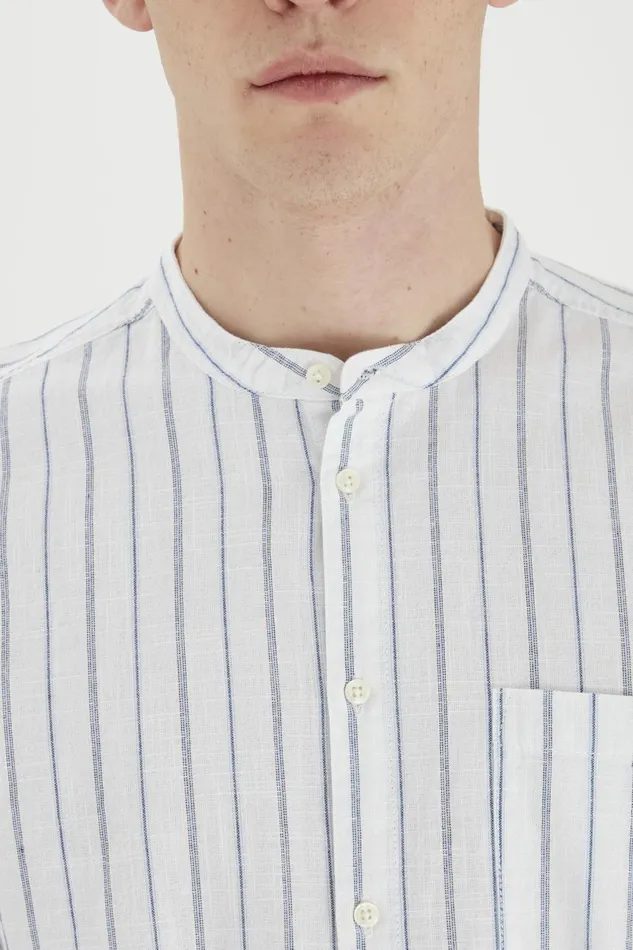 Men Blend Shirts Long Sleeved Shirt Bright White