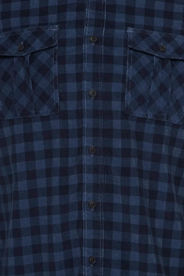 Men Blend Shirts Long Sleeved Shirt Ensign Blue