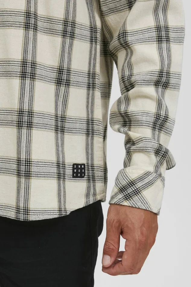 Men Blend Shirts Long Sleeved Shirt Oyster Gray