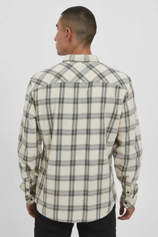Men Blend Shirts Long Sleeved Shirt Oyster Gray