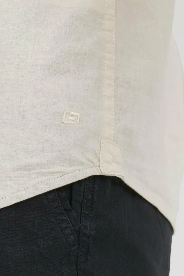Men Blend Shirts Shirt With Short Sleev Oyster Gray