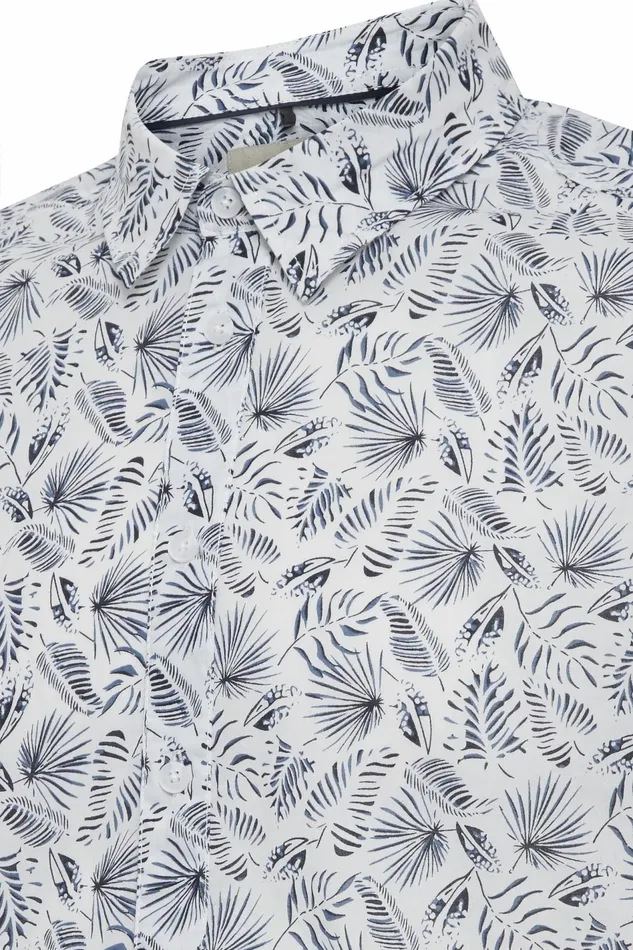 Men Blend Shirts Short Sleeved Shirt Bright White