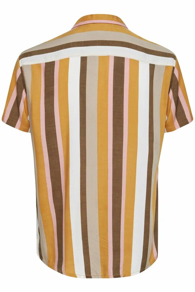 Men Blend Shirts Short Sleeved Shirt Spruce Yellow