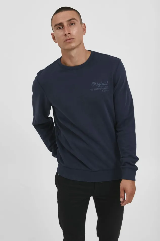 Men Blend Sweat Sweatshirt Dress Blues