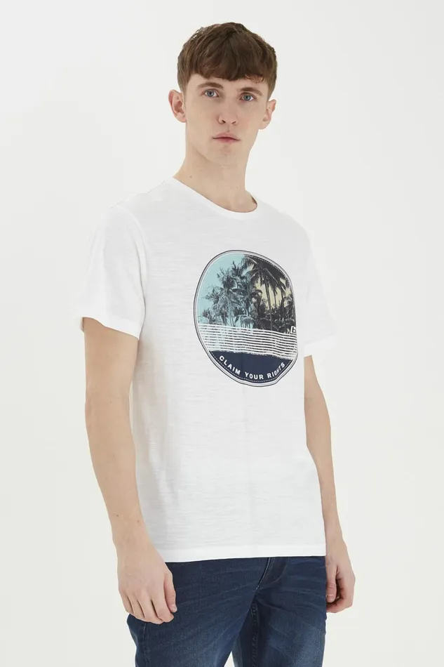 Men Blend TShirts Tshirt Bright White
