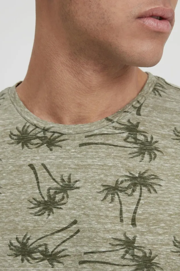 Men Blend TShirts Tshirt Oil Green
