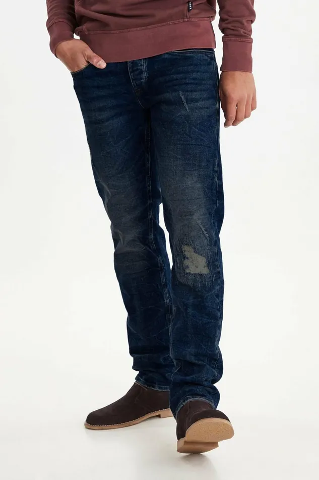Men Blend Twister Fit Twister Jeans Denim Dark Blue