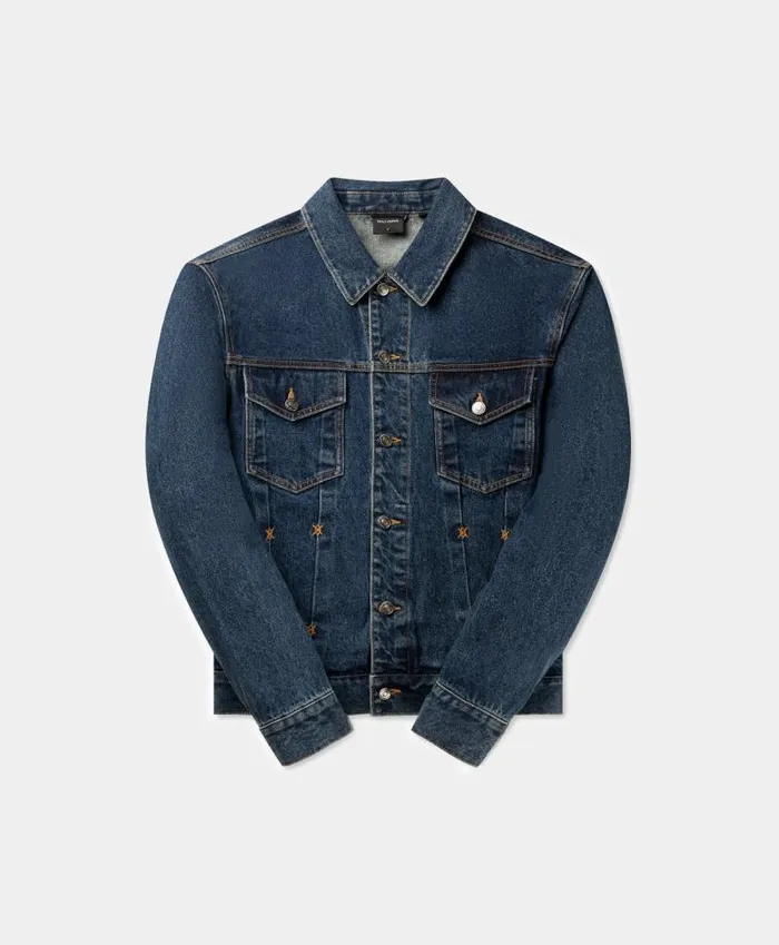 Men Blue Bomi Denim Jacket Daily Paper Jackets