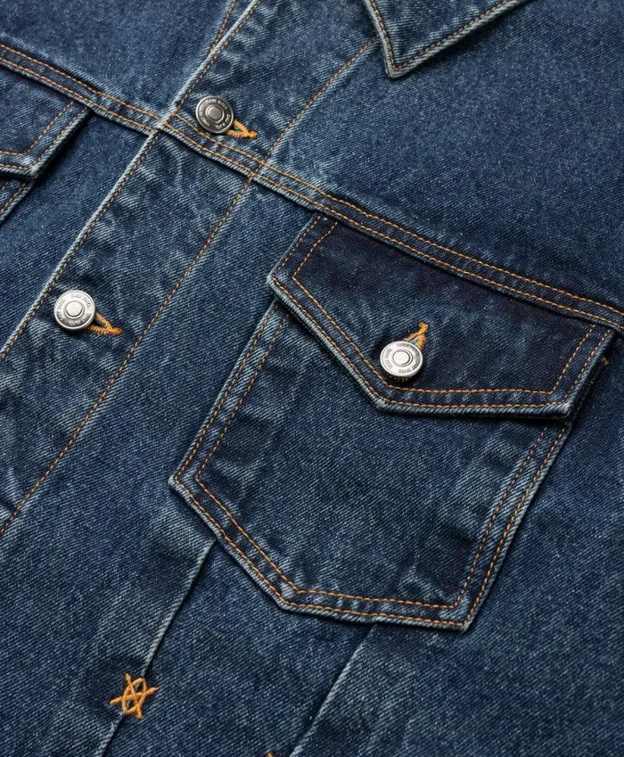 Men Blue Bomi Denim Jacket Daily Paper Jackets Men Blue Bomi Denim Jacket Daily Paper Jackets