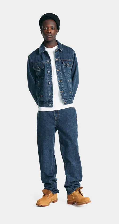 Men Blue Bomi Denim Jacket Daily Paper Jackets Men Blue Bomi Denim Jacket Daily Paper Jackets
