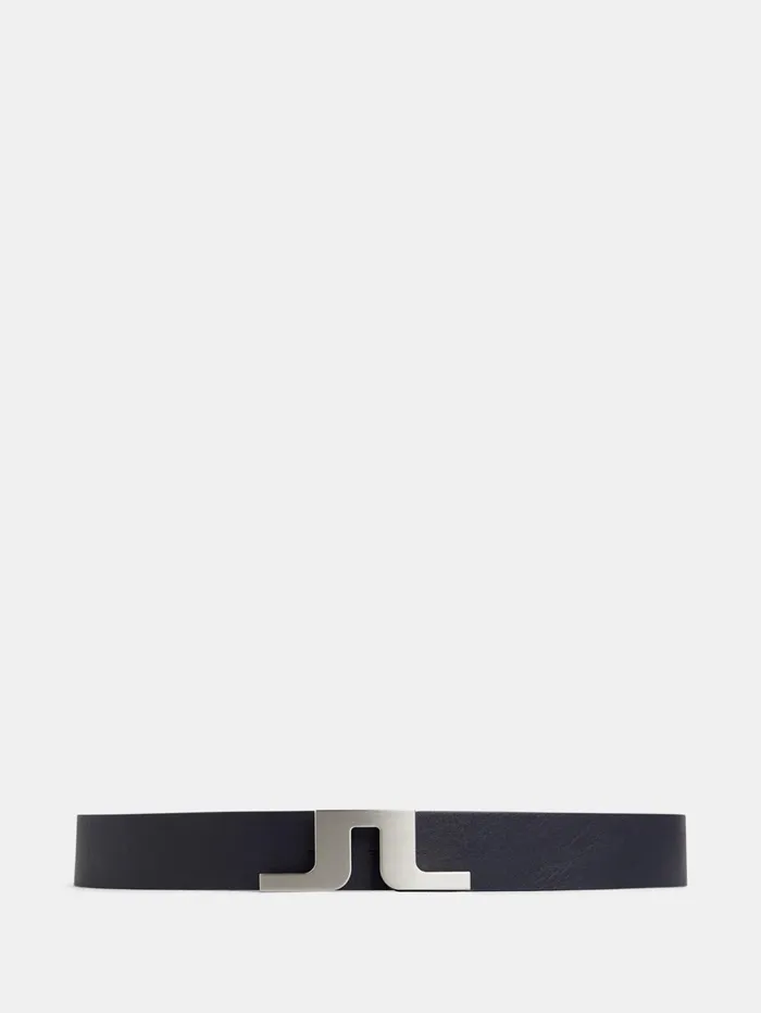Men Bridger Leather Belt JL Navy JLindeberg Belts