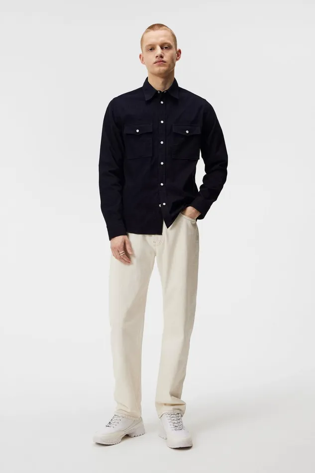 Men Carlos Reg Cord Shirt JL Navy JLindeberg Shirts Men Carlos Reg Cord Shirt JL Navy JLindeberg Shirts