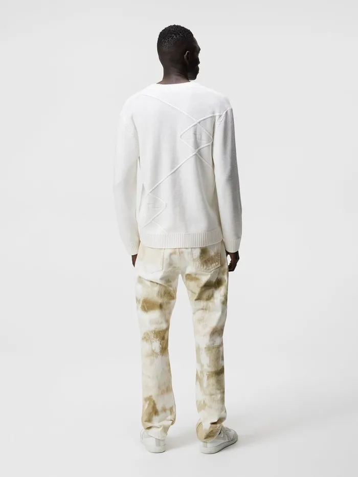 Men Clarke Knitted Cardigan White JLindeberg Knitwear Men Clarke Knitted Cardigan White JLindeberg Knitwear