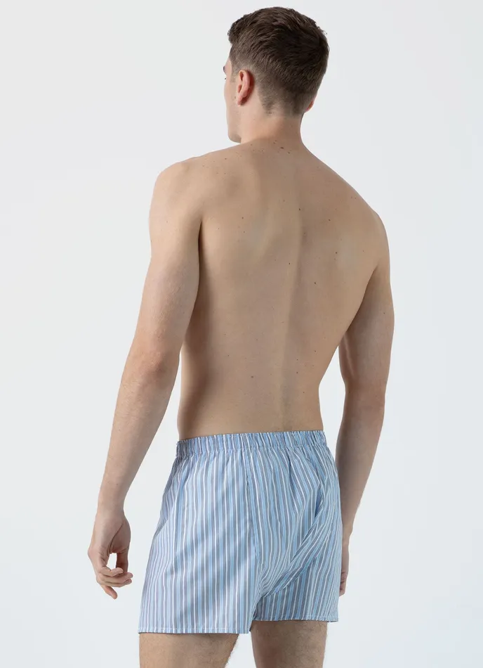 Men Classic Boxer Shorts Blue Stripe Boxer Shorts ussunspel Men Classic Boxer Shorts Blue Stripe Boxer Shorts ussunspel