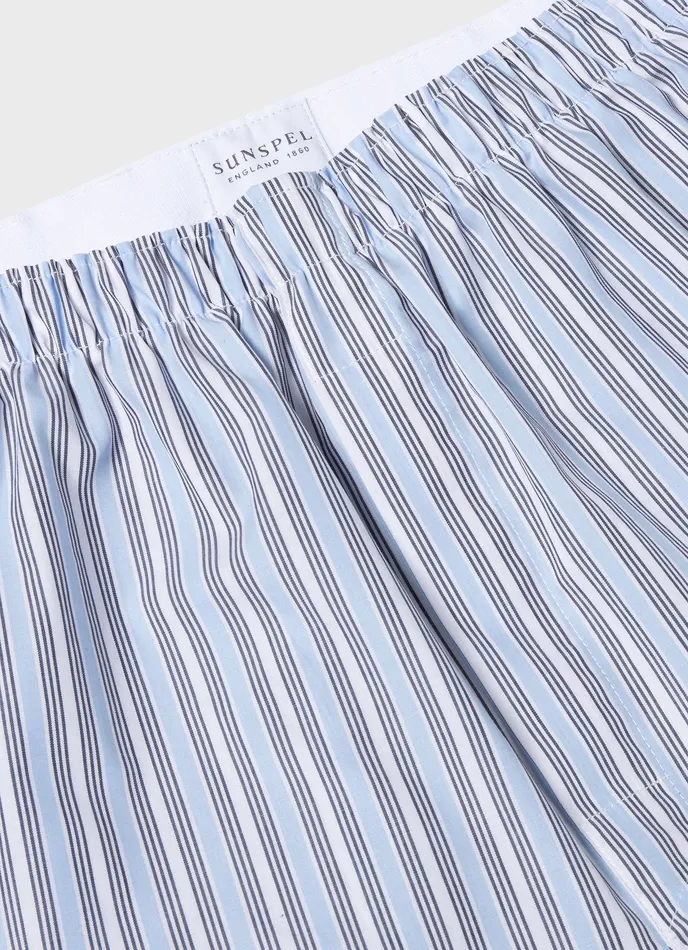 Men Classic Boxer Shorts Blue Stripe Boxer Shorts ussunspel Men Classic Boxer Shorts Blue Stripe Boxer Shorts ussunspel