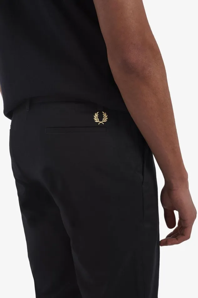 Men Classic Trousers Black Fred Perry Trousers