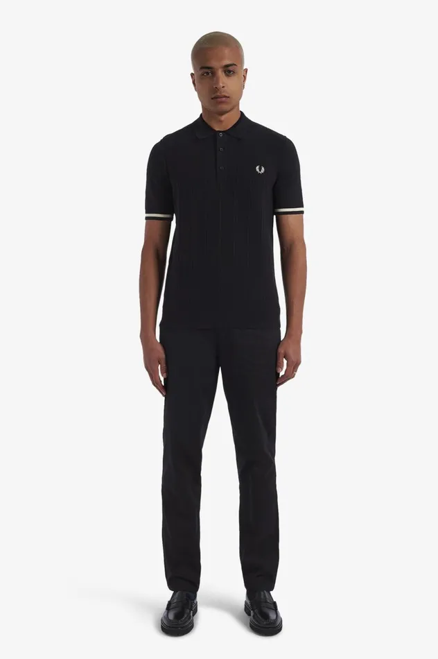 Men Classic Trousers Black Fred Perry Trousers