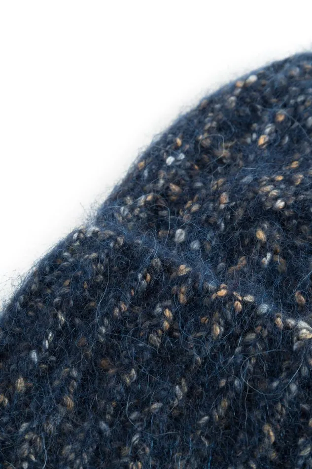 Men Cotton Alpaca Cable Beanie Dark Navy Norse Projects Beanies