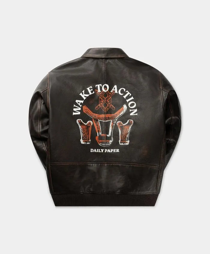 Men Dark Brown Rovin Jacket Daily Paper Jackets