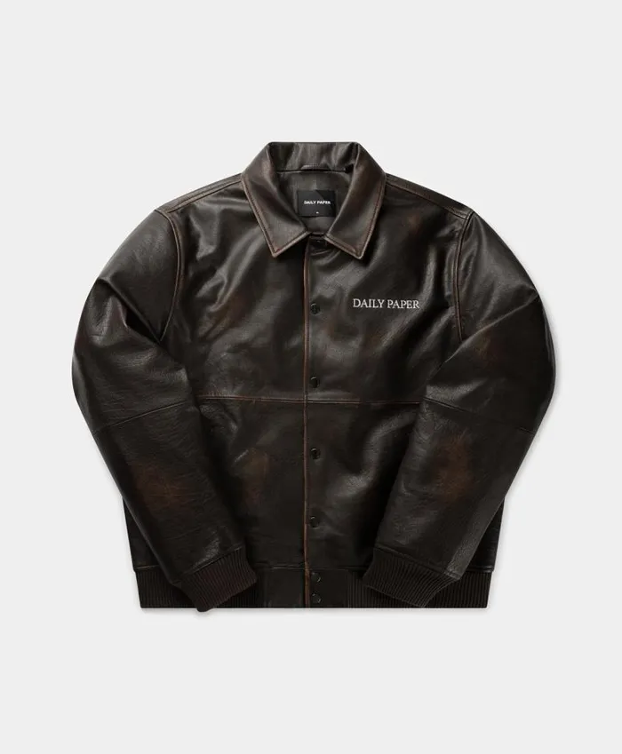 Men Dark Brown Rovin Jacket Daily Paper Jackets Men Dark Brown Rovin Jacket Daily Paper Jackets