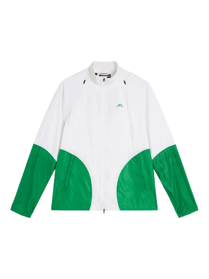 Men DOTTED HYBRID WIND JACKET White JLindeberg Jackets Men DOTTED HYBRID WIND JACKET White JLindeberg Jackets