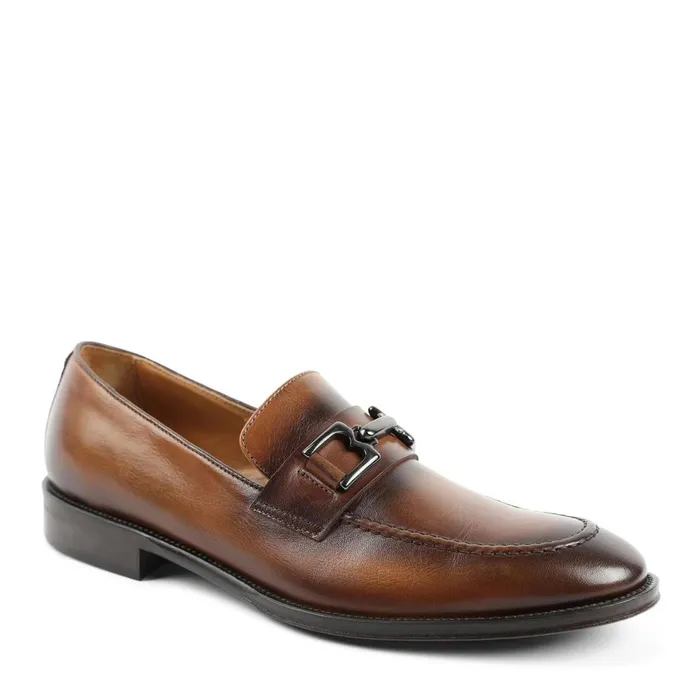 Men Dress Shoes Bruno Magli Alpha Classic Bit Leather Loafer 8211 Cognac