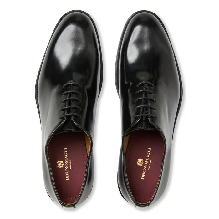 Men Dress Shoes Bruno Magli Claudio Balmoral Leather OxfordBlack