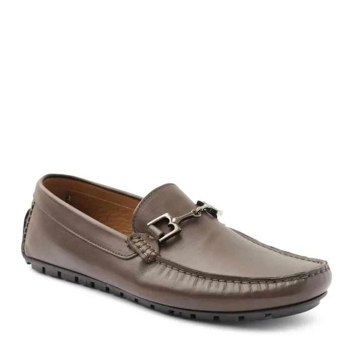 Men Dress Shoes Bruno Magli Xander Leather Driving Moccasin 8211 Brown