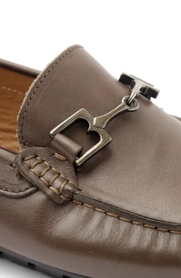 Men Dress Shoes Bruno Magli Xander Leather Driving Moccasin 8211 Brown