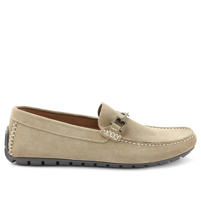 Men Dress Shoes Bruno Magli Xander Suede Driving Moccasin 8211 Taupe