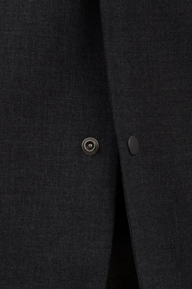 Men Emil Cordura Tech Wool Blazer Charcoal Melange Norse Projects Outerwear