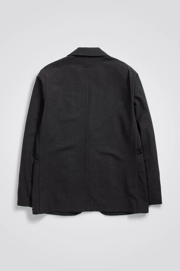 Men Emil Cordura Tech Wool Blazer Charcoal Melange Norse Projects Outerwear