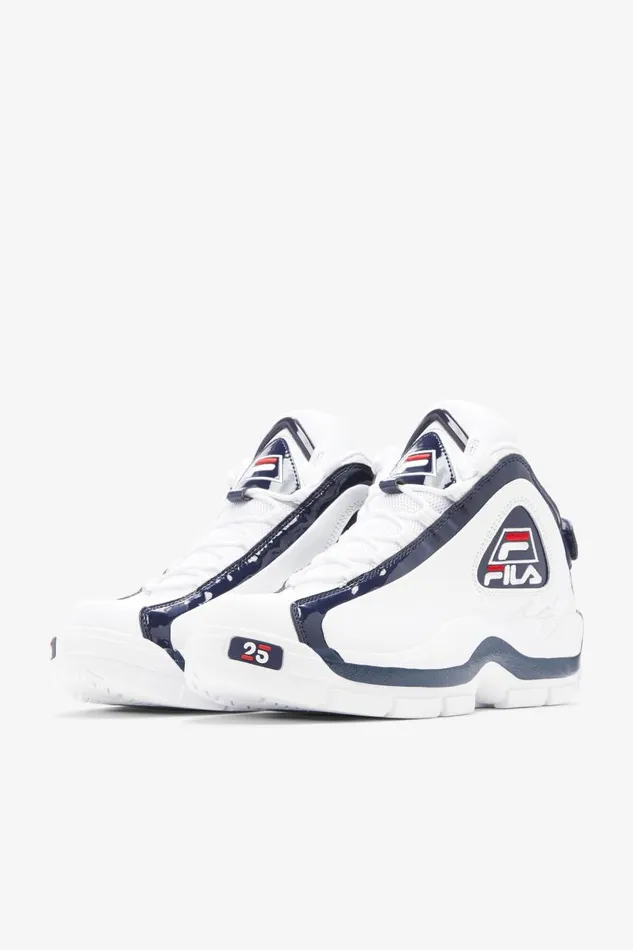 Men Fila Sneakers and Lifestyle Grant Hill 2 25th Anniversary Edition White Navy Red