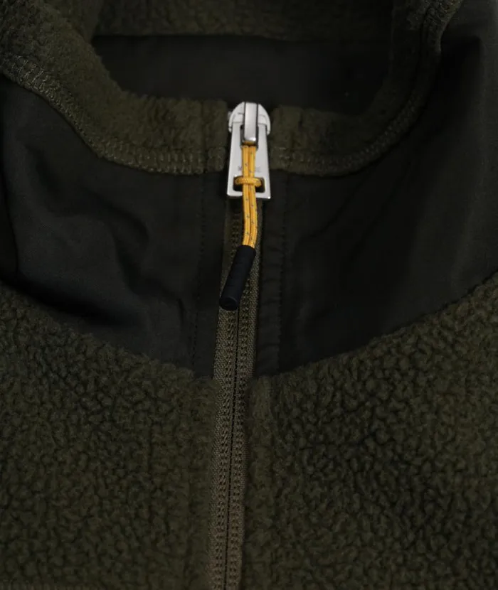 Men Frederik Fleece Full Zip Jacket Ivy Green Norse Projects Outerwear