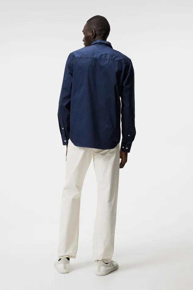 Men Gino Reg Garment Dye Shirt JL Navy JLindeberg Shirts Men Gino Reg Garment Dye Shirt JL Navy JLindeberg Shirts