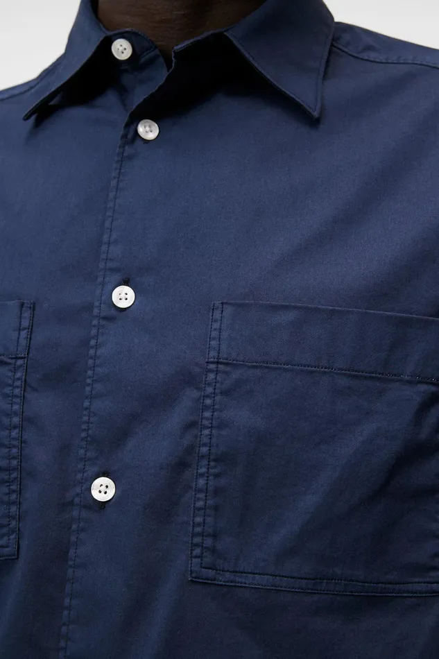 Men Gino Reg Garment Dye Shirt JL Navy JLindeberg Shirts Men Gino Reg Garment Dye Shirt JL Navy JLindeberg Shirts