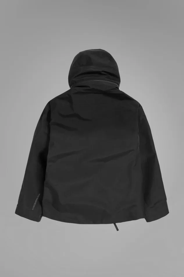 Men GoreTex 3L Stand Collar Jacket Black Norse Projects Outerwear