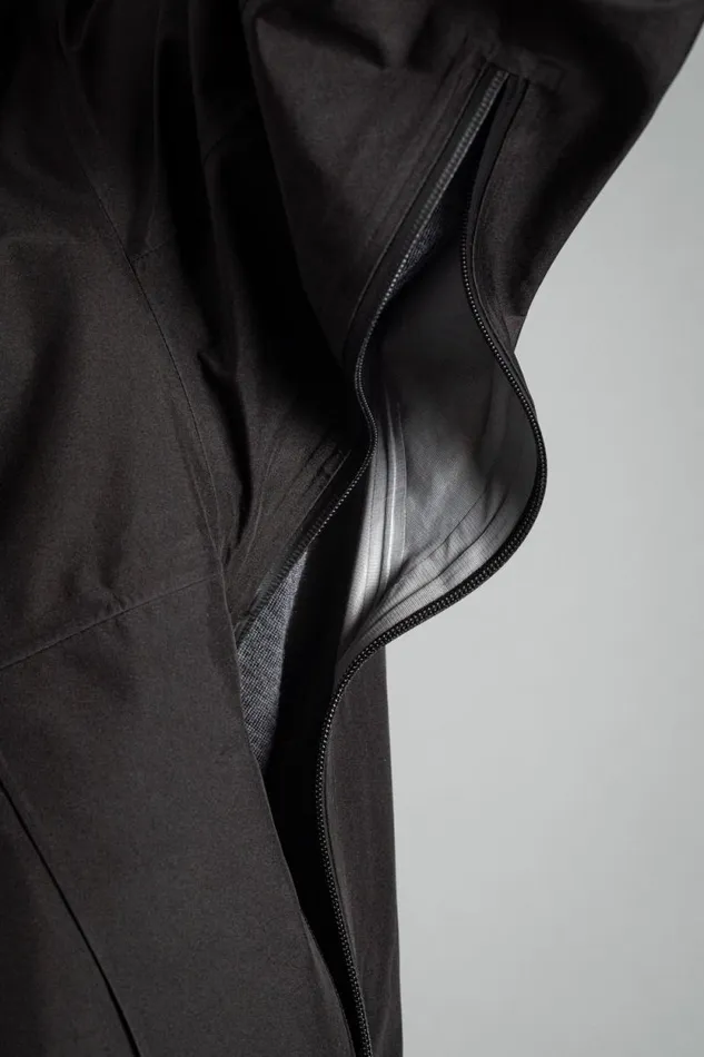 Men GoreTex 3L Stand Collar Jacket Black Norse Projects Outerwear