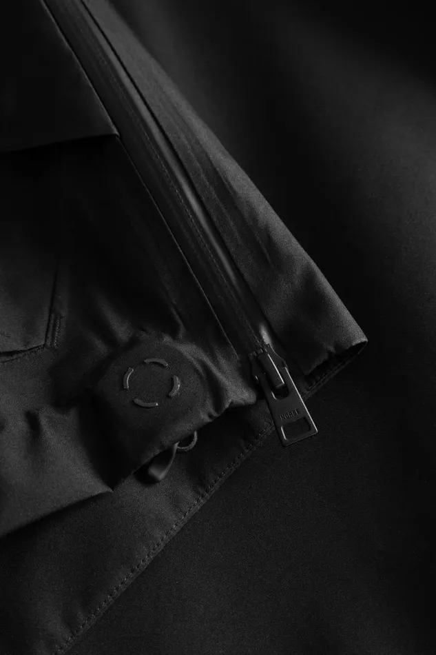 Men GoreTex 3L Stand Collar Jacket Black Norse Projects Outerwear