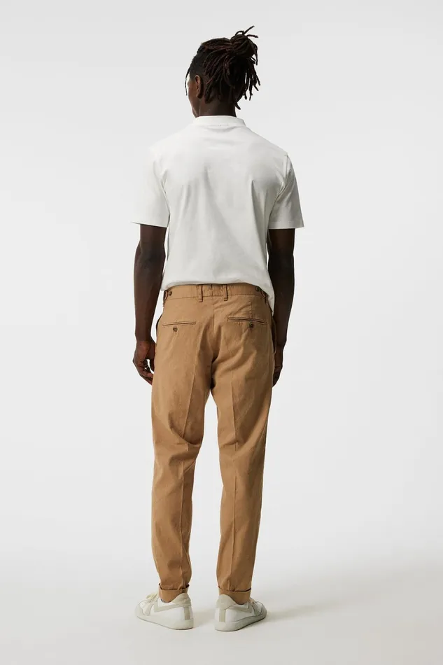 Men Grant Linen Stretch Pants Tiger Brown JLindeberg Trousers Men Grant Linen Stretch Pants Tiger Brown JLindeberg Trousers