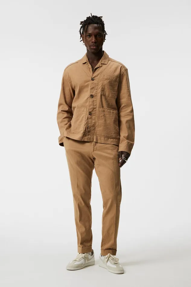 Men Grant Linen Stretch Pants Tiger Brown JLindeberg Trousers Men Grant Linen Stretch Pants Tiger Brown JLindeberg Trousers