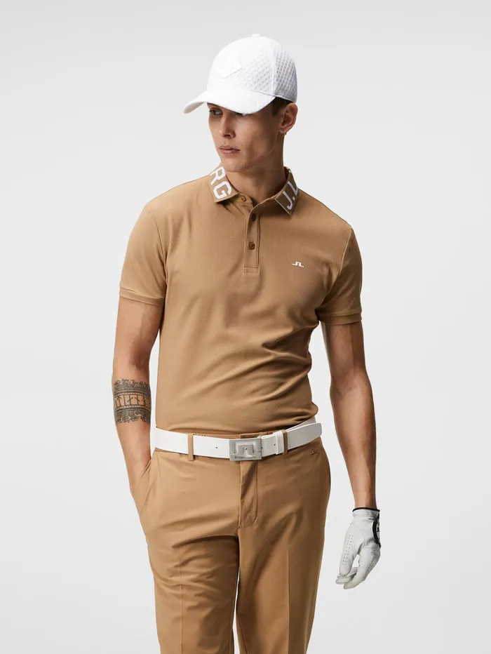 Men Gus Regular Polo Tiger Brown JLindeberg Polo Shirts