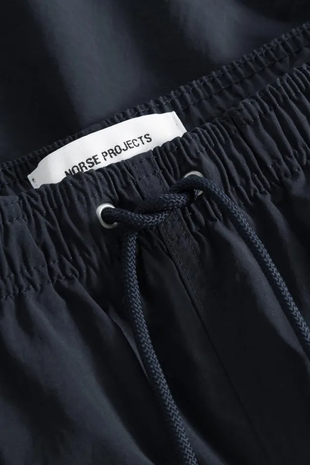 Men Hauge Recycled Nylon Swimmers Dark Navy Norse Projects Shorts