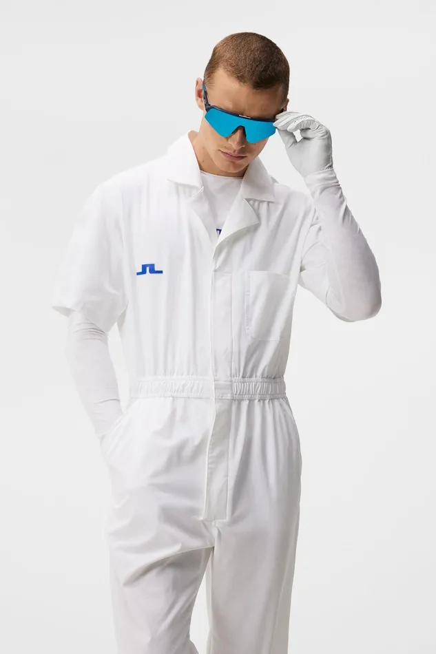 Men JL Overall White JLindeberg Trousers