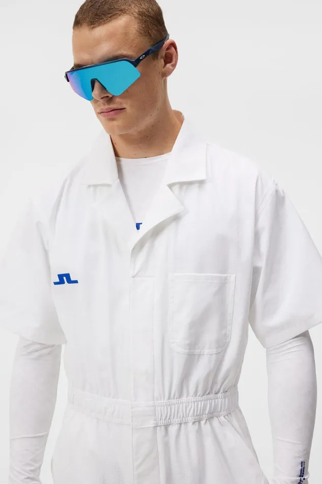 Men JL Overall White JLindeberg Trousers Men JL Overall White JLindeberg Trousers