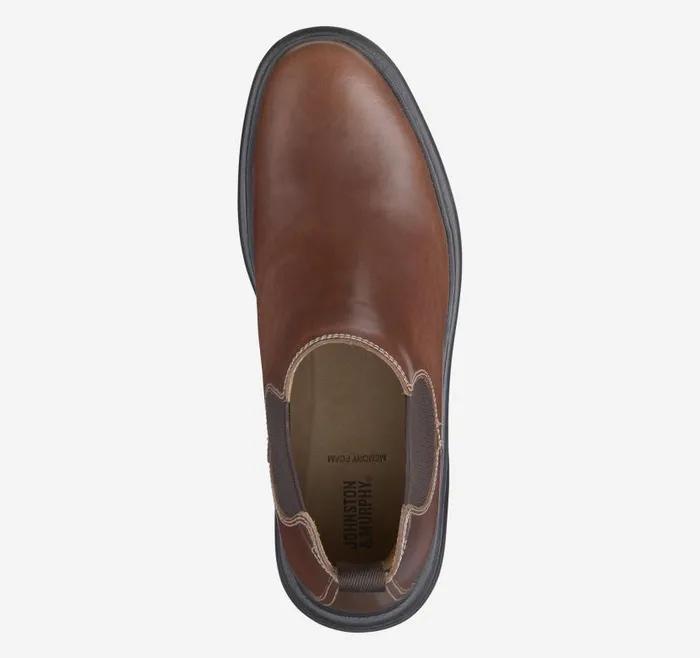 Men Johnston and Murphy Boots Kelton Chelsea Boot Mahogany Full Grain Men Johnston and Murphy Boots Kelton Chelsea Boot Mahogany Full Grain
